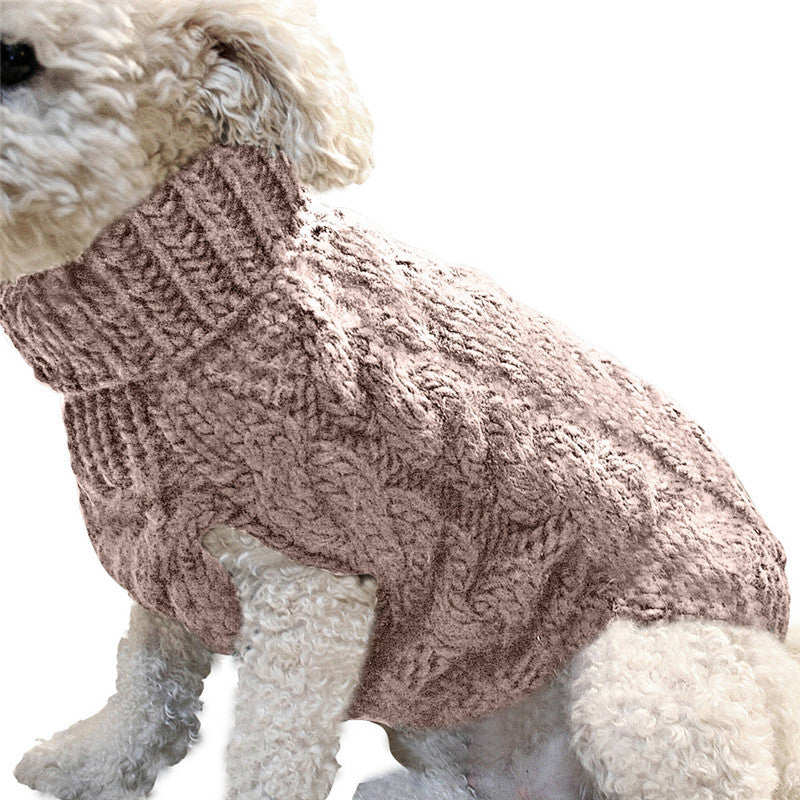 Cozy Knit Pet Sweater – Warm & Stylish Acrylic Dog Sweater for Small Pets