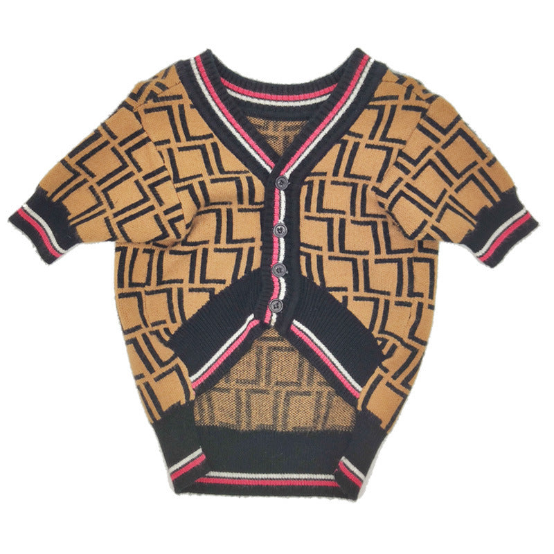 Black Wool Pet Sweater with High Collar – Casual & Cozy, Available in Multiple Sizes