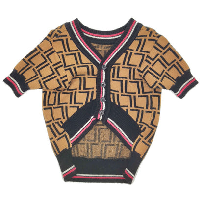Black Wool Pet Sweater with High Collar – Casual & Cozy, Available in Multiple Sizes