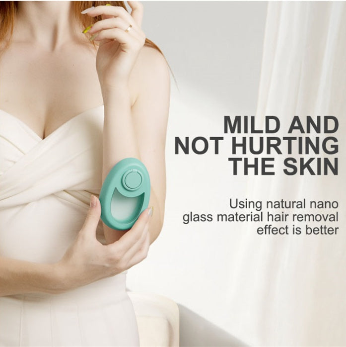 Crystal Hair Removal Eraser – Painless Nano-Glass Exfoliating Tool for Women & Men | Eco-Friendly, Reusable & Portable Hair Remover for Legs, Arms, Back, and Body