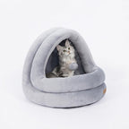 Cozy Crystal Velvet Pet Bed – Soft, Warm, and Comfortable Sleeping Nest for Cats & Small Dogs