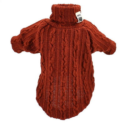 Cozy Acrylic Dog Sweater – Thickened Winter Jacket for Pets