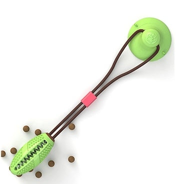 Interactive Suction Cup Dog Toy with TPR Ball – Chew Toy & Teeth Cleaning for Dogs & Cats | Tug-of-War Pet Toy