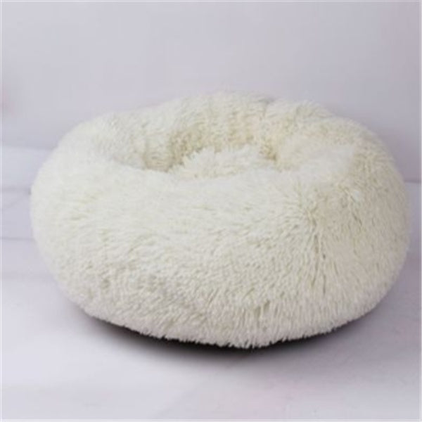 Cama de felpa acogedora para mascotas: nido suave, cálido y lavable para gatos y perros.