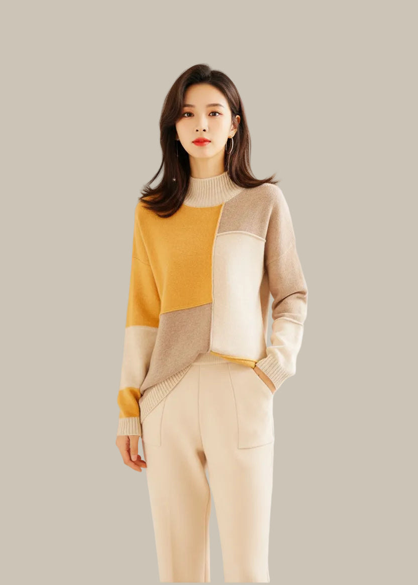 The Geometric Stitch Knit Sweater