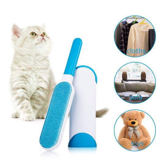 Reusable Pet Hair Remover & Upholstery Cleaner – Self-Cleaning Double-Sided Lint Brush for Fur and Lint Removal