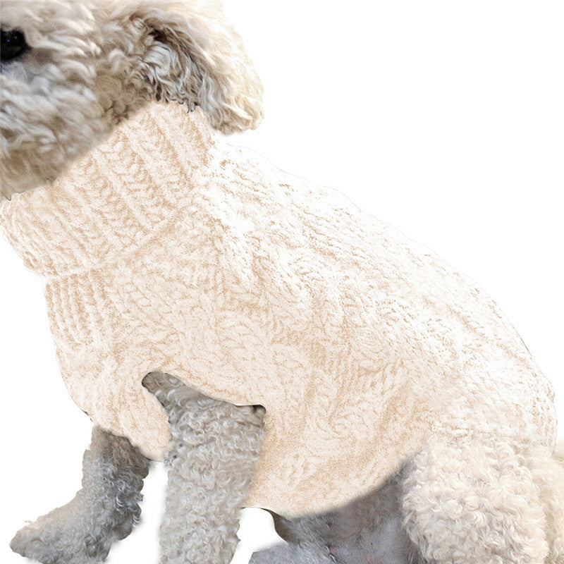 Cozy Knit Pet Sweater – Warm & Stylish Acrylic Dog Sweater for Small Pets