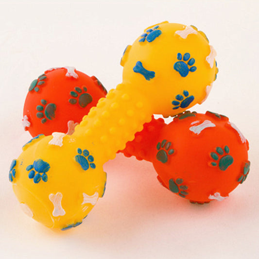 Squeaky Dog Chew Toy – PVC Non-Toxic Sound Ball for Dogs – Interactive Pet Toy for Small & Medium Dogs