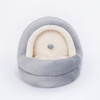 Cozy Crystal Velvet Pet Bed – Soft, Warm, and Comfortable Sleeping Nest for Cats & Small Dogs