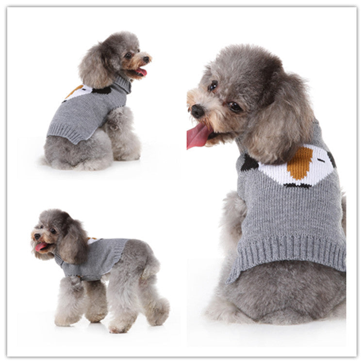 Cozy Casual Pet Sweater – Soft Polyester for Dogs & Cats (Multiple Colors & Sizes)