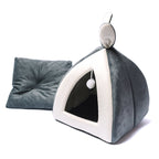 Cozy Cat House Villa – Soft Pet Bed for Cats & Small Dogs | Warm Indoor Kennel for Small Breeds