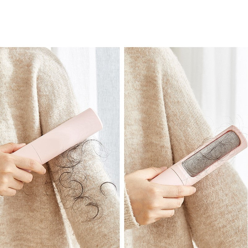 Reusable Self-Cleaning Pet Hair Remover Brush – Portable Lint Roller for Furniture, Clothes & Car