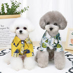 Hawaiian Coconut Print Pet Shirt – Stylish Summer Dog Outfit