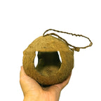 Natural Coconut Shell Bird Nest Hanging House | Eco-Friendly Small Pet Shelter
