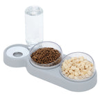 3-in-1 Elevated Pet Feeding Station | Automatic Water Dispenser & Dual Food Bowls for Dogs & Cats | Anti-Slip, Easy to Clean
