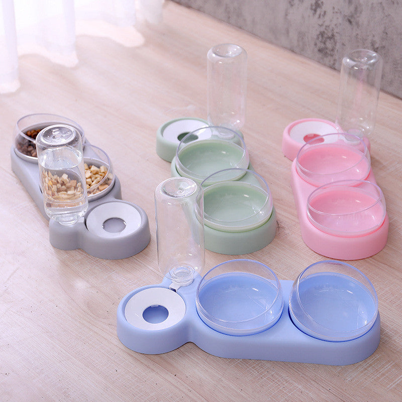 3-in-1 Elevated Pet Feeding Station | Automatic Water Dispenser & Dual Food Bowls for Dogs & Cats | Anti-Slip, Easy to Clean
