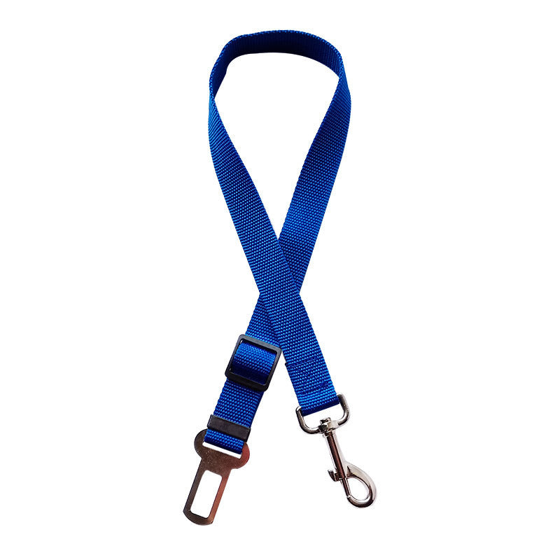 Adjustable Pet Car Seat Belt – Dog & Cat Safety Harness, Retractable Nylon Restraint with Metal Buckle & Swivel Clip for Secure Travel