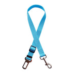 Cinturón de seguridad ajustable para mascotas en el coche: arnés de seguridad para perros y gatos, correa retráctil de nailon con hebilla metálica y clip giratorio para un viaje seguro. 