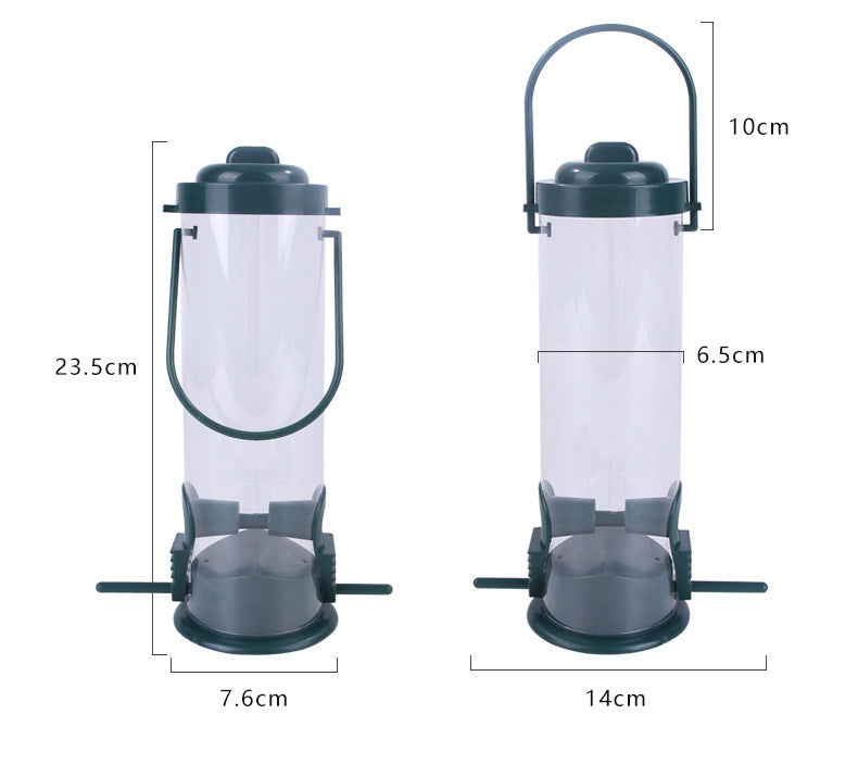 Hanging Pet Bird Feeder Station - Outdoor Tree Garden Food Dispenser