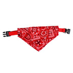 Collar tipo bandana ajustable con lunares para mascotas: suave bufanda de poliéster estampada para perros y gatos.