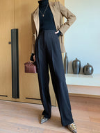 High-Waist Wide-Leg Minimal Trousers