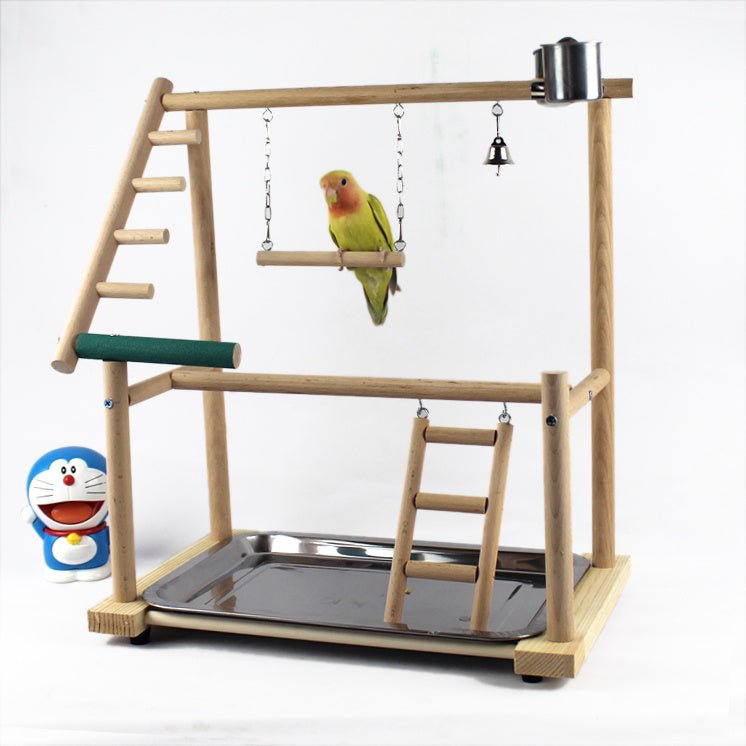 Bird Stand Desktop Training Playground – Cockatiel Swing Climbing Ladder & Toy Gear for Birds