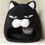 Plush Cat and Dog Bed – Removable, Washable, Breathable Pet House for Small and Medium Animals