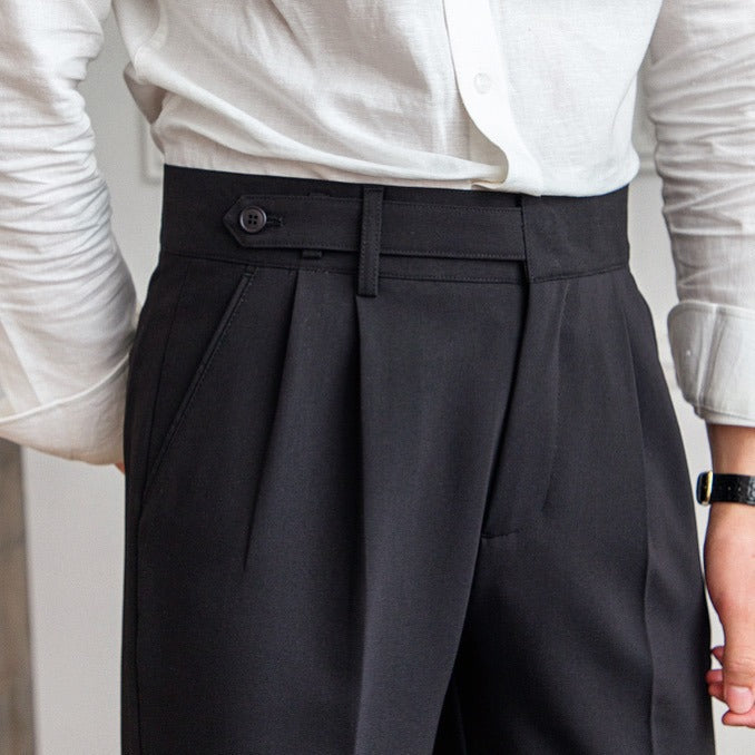 Classic Straight-Fit Seasonal Trousers
