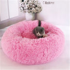 Cozy Plush Pet Bed – Soft, Warm & Washable Pet Sleeping Nest for Cats & Dogs