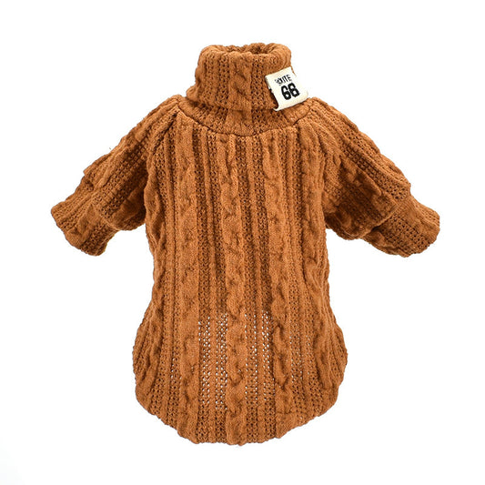 Cozy Acrylic Dog Sweater – Thickened Winter Jacket for Pets