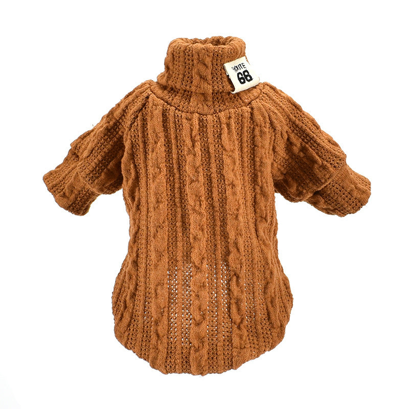 Cozy Acrylic Dog Sweater – Thickened Winter Jacket for Pets