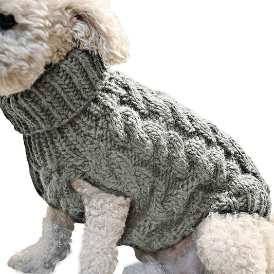 Cozy Knit Pet Sweater – Warm & Stylish Acrylic Dog Sweater for Small Pets