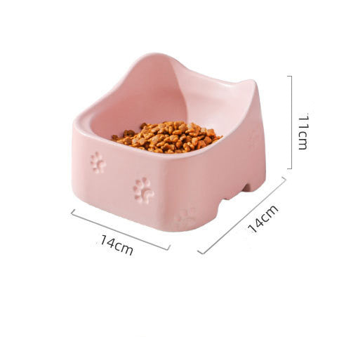 Premium Ceramic Pet Bowl – Elevated Feeding Bowl for Cats & Small Dogs