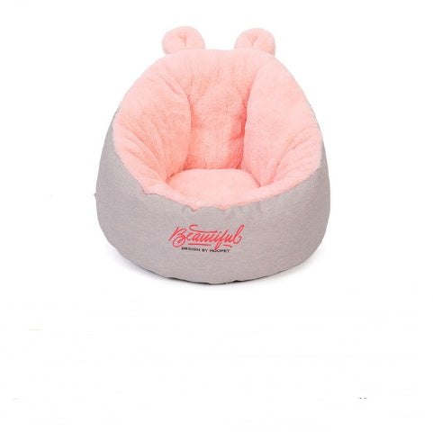 Cama cálida y acogedora para perros: saco de dormir suave con cojín para cachorros y pequeños