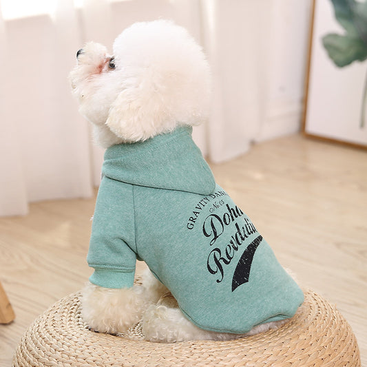 Cozy Cotton Pet Hoodie – Soft & Stylish Bunny-Ear Dog Sweater