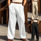 Straight-Fit Light Business Trousers