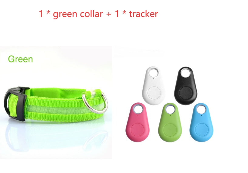 LED Flashing Dog Collar - Rechargeable with Multiple Light Modes