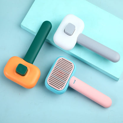 Pet Grooming Comb Brush – Anti-Shedding, Knot-Removing & Massage Brush for Dogs and Cats