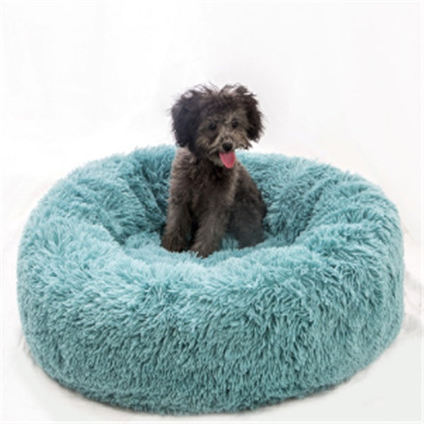 Cama de felpa acogedora para mascotas: nido suave, cálido y lavable para gatos y perros.