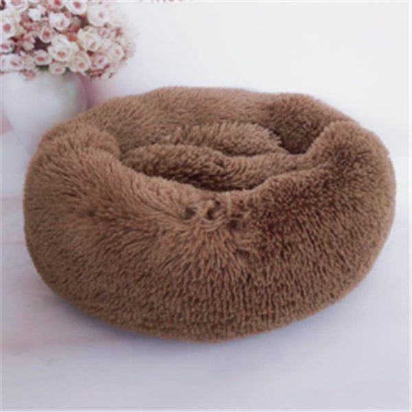 Cama de felpa acogedora para mascotas: nido suave, cálido y lavable para gatos y perros.