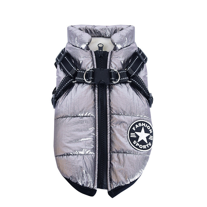 Waterproof Cotton Dog Vest – Comfortable & Stylish in Red, Army Green, Navy Blue, Black & Purple