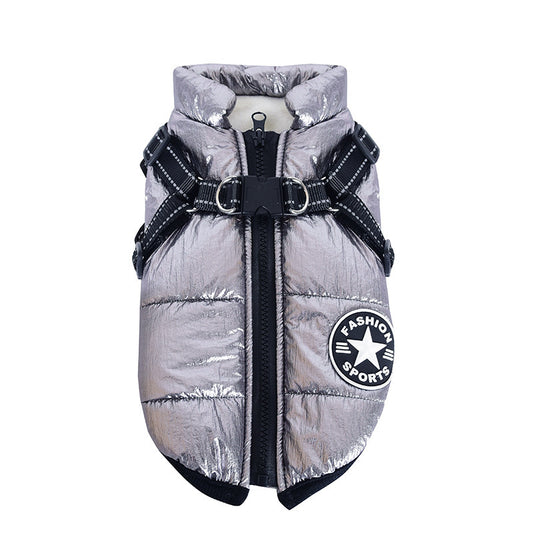 Waterproof Cotton Dog Vest – Comfortable & Stylish in Red, Army Green, Navy Blue, Black & Purple