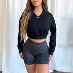 Women’s Polar Fleece Street Hoodie – European & American Style Pullover with Button Detail