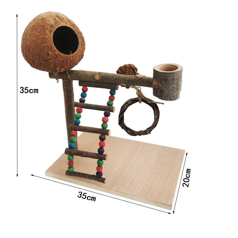 Houten vogelplank - Premium natuurlijke zitstok voor vogels