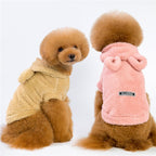 Cotton Cat Coat - Soft and Stylish Pet Apparel in Gray, Pink, and Apricot | Available in Multiple Sizes