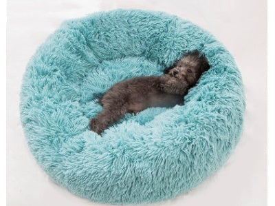 Cama de felpa acogedora para mascotas: nido suave, cálido y lavable para gatos y perros.