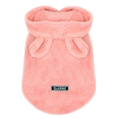 Cotton Cat Coat - Soft and Stylish Pet Apparel in Gray, Pink, and Apricot | Available in Multiple Sizes