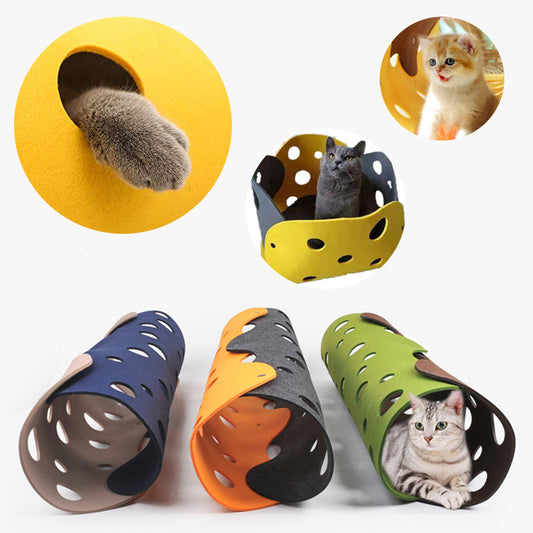 Interactive Felt Cat Play Mat – Multifunctional Pet Toy for Kittens, Puppies, and Small Pets – Soft, Breathable, and Easy to Clean