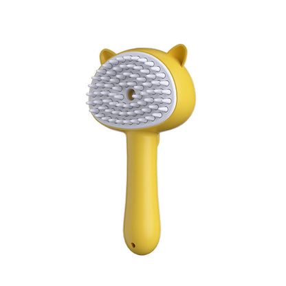 Pet Grooming Steam Brush – Electric Hair Remover & Massage Comb for Cats & Dogs | Rechargeable Fur Cleaner