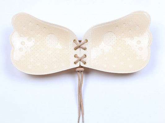 Self-Adhesive Silicone Strapless Push-Up Bra – Invisible Backless Bra with Front Closure